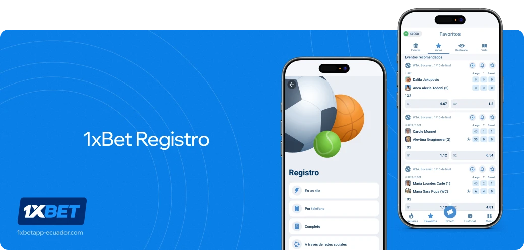 1xBet betapk Ecuador Registro